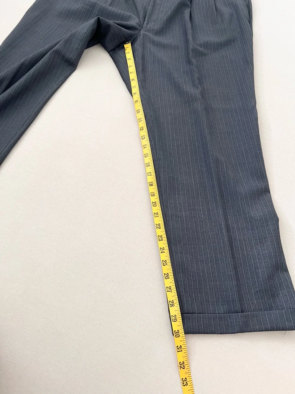 Vintage Jack Victor Gray Pinstripe Suit 52L 47W